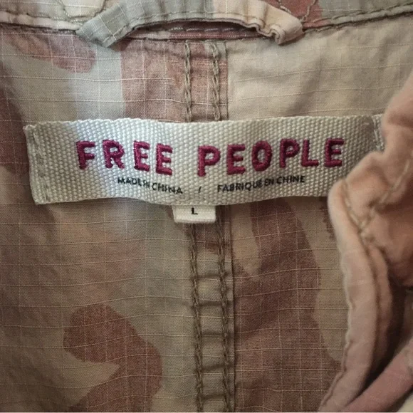 Free People Lead The Way Slouchy Camo Utility Jacket - Picture 10 of 13